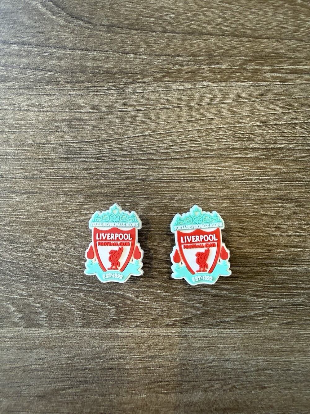 2 Liverpool Football Club Crest Shoe Charms Fits Crocs Wristband Accessories